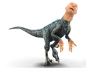 dinosaure-soral-grimace-tyrannosaure-alain-animal-politic-raptor