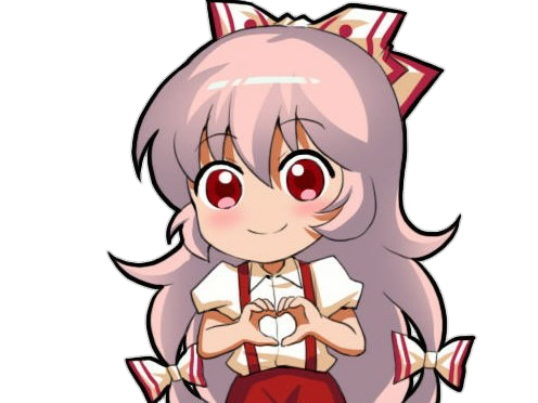 kaguya mokou kikoojap emoting mains cute coeur