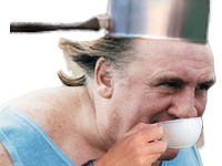 cafe tete gerard fusion casserole the risitas sticker depardieu boit