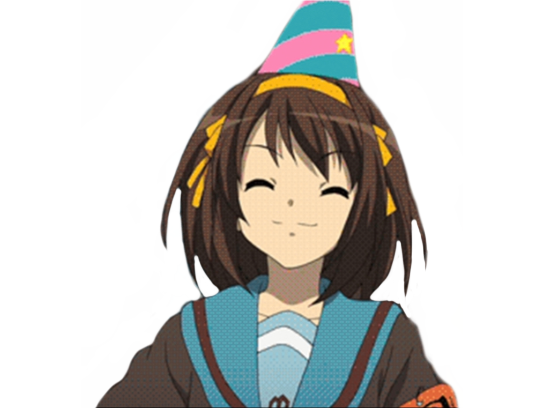 joyeux haruhi fete kj suzumiya