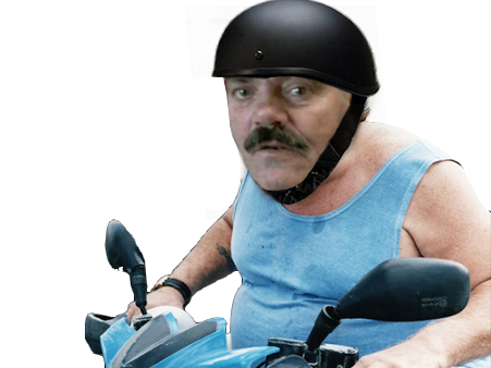 soa moto depardieu bike risi scooter vroom loubard risitas casque biker
