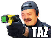 taz taser risitas paz police