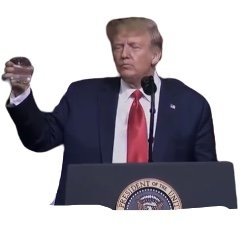 Sticker drink larmes trump politic par Annalbelle