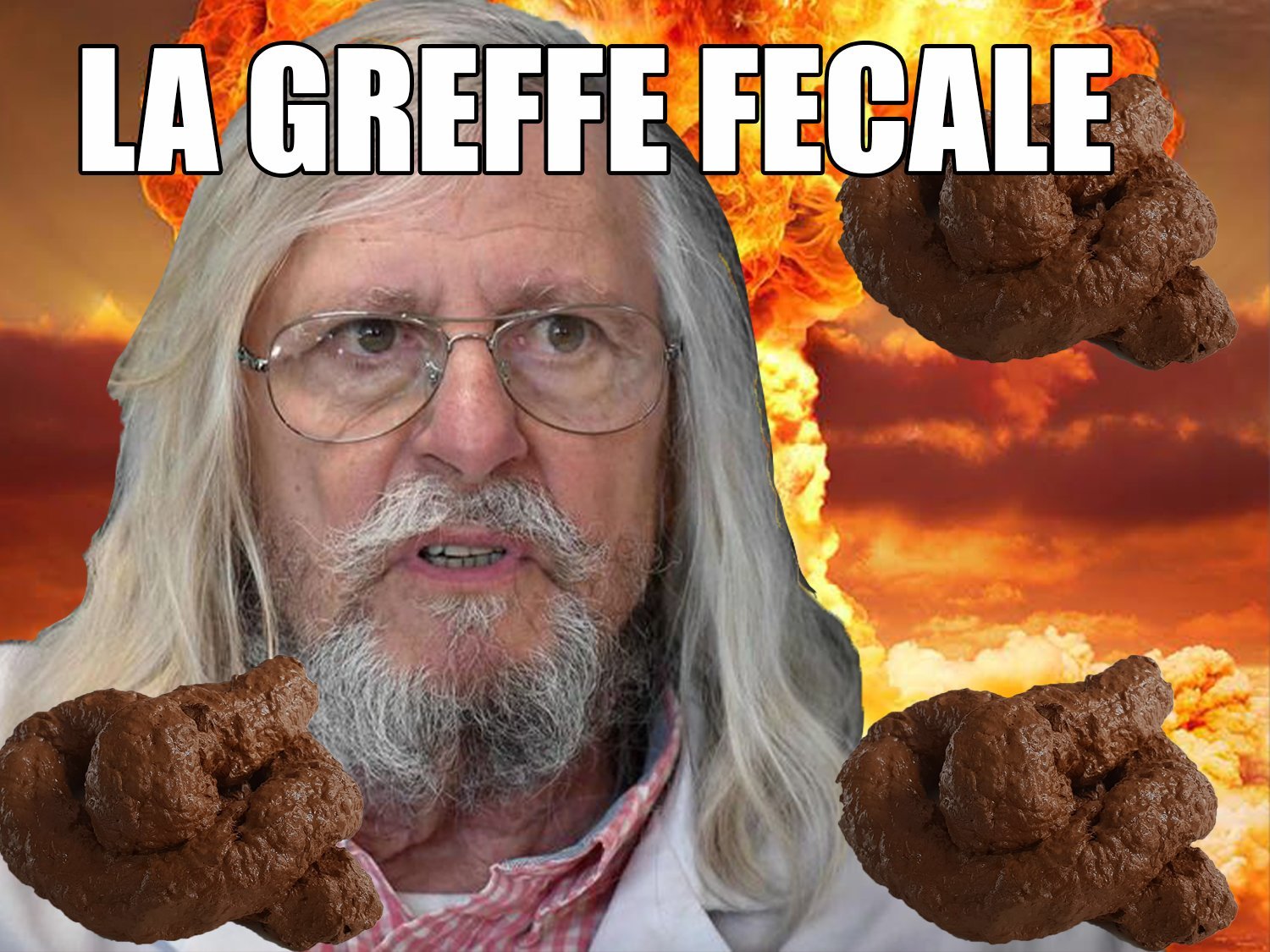 caca fecale didier raoult greffe politic