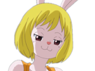 carrot-smug-piece-kikoojap-mink-one-mignonne-lapine-sournoise-sourire-luffy-mugiwara-manga-anime-op