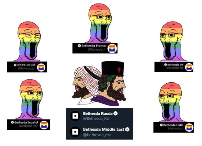 other beta musulman playstation lgbtq arabie gay arabe deter lgbt npc cuck bethesda saoudite russie chad alpha pnj