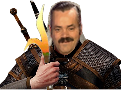 Sticker geralt riv de risitas tison par Tison