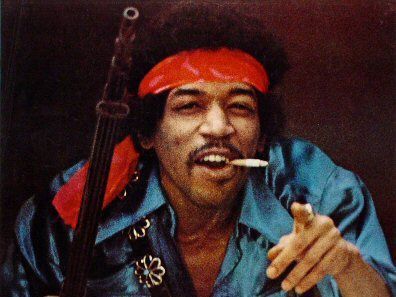 badass fusil arme hendrix cigarette jimi