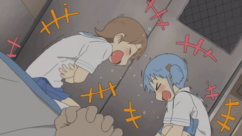 kikoojap rire laugh gif nichijou