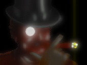 bridgely risitas noir cigare monocle jesus fume