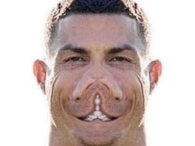 Sticker cristiano risitas ronaldo cr7 foot par MightFight