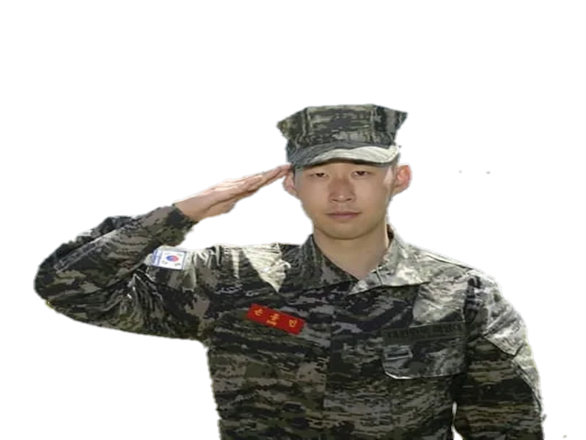 min salut son asiatique armee football heung