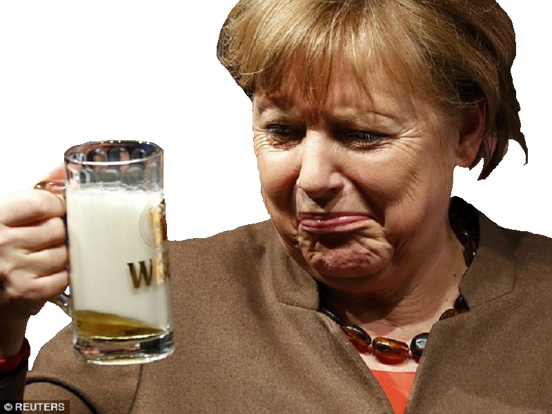 politic merkel biere allemagne