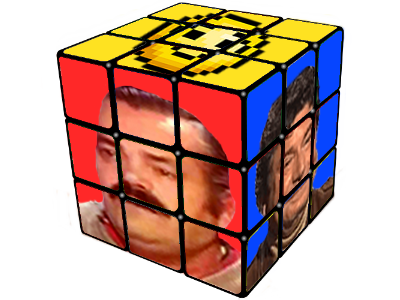 Sticker carre risicube jeu risicube1png rubiks cube risitas boite par Splatoon2