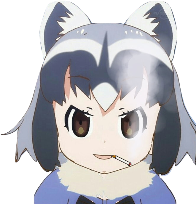 kemono_friends kikoojap cigarette