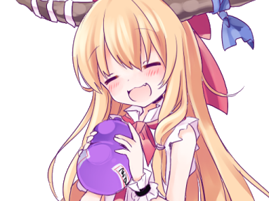 suika bois sourire kikoojap touhou anime