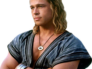 brad pitt bradpitt smile troie bras achille croise