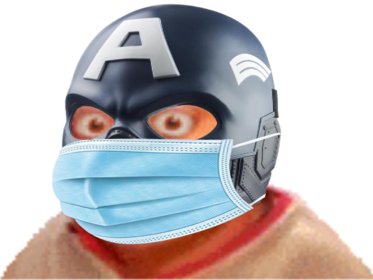captain masque covid mask virus risitas