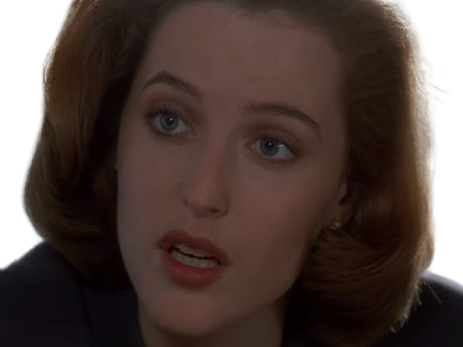 mulder surpris fille rousse scully