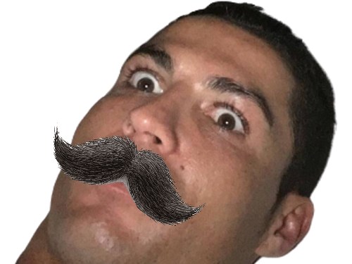 risitas qlf moustache ronaldo
