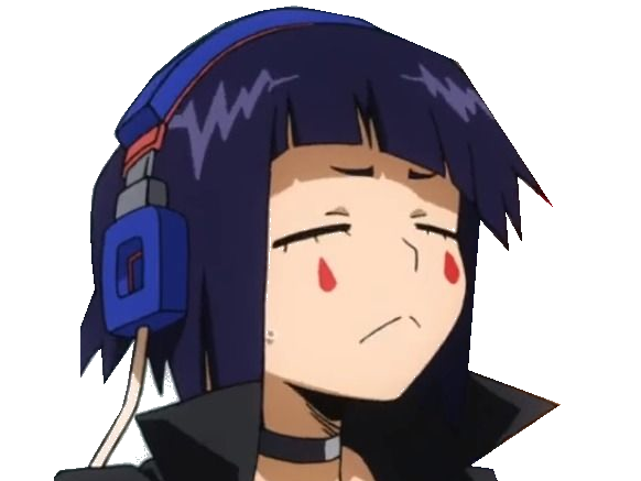 risitas kikoojap meuf kyoka musique ecouteurs mha satisfait casque fille anime femme jiro