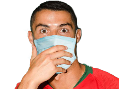 covid ronaldo masque