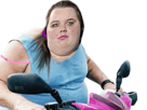 magasin-scooter-french-obese-courses-loulou-dream-dreamers-grosse-maquillage-bombe-en-maquiller-magalie