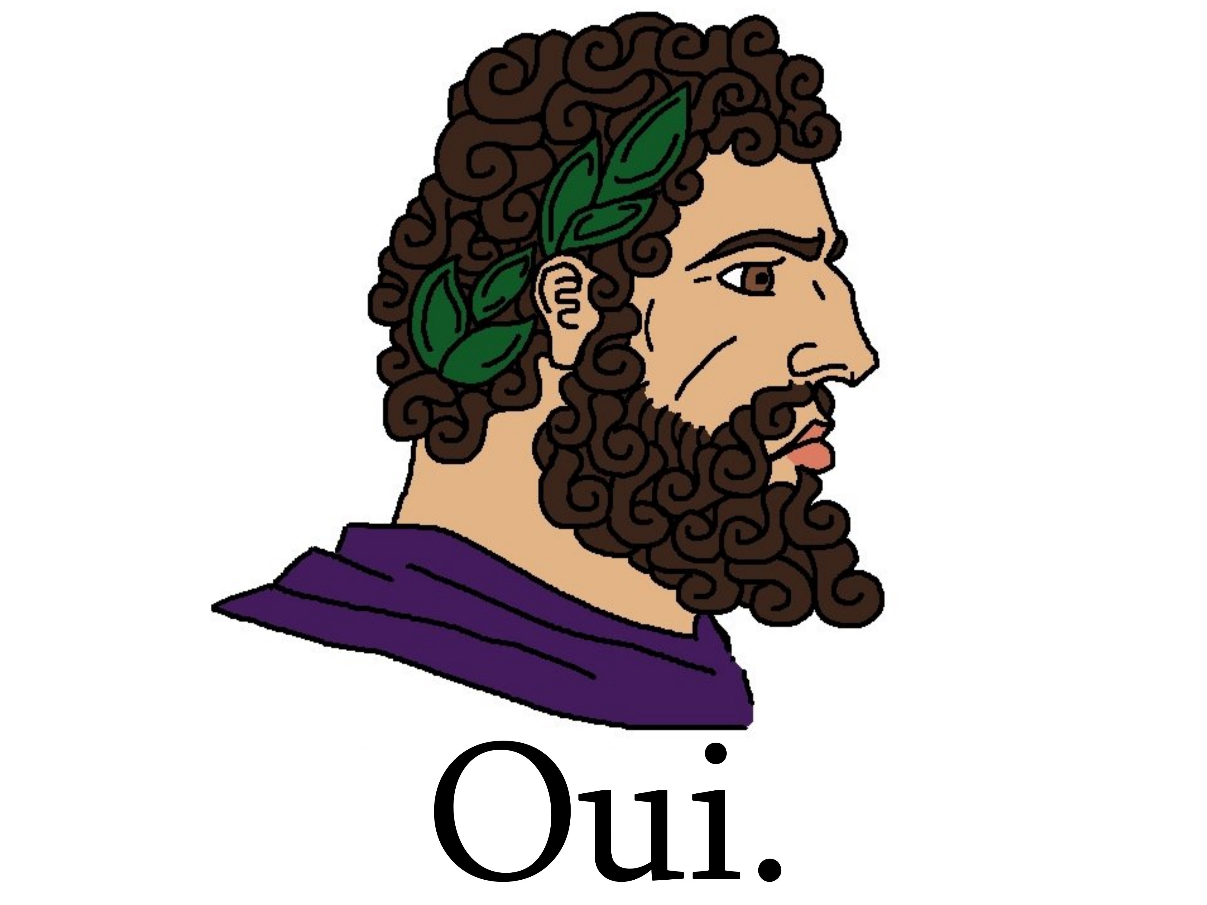 oui alpha brun risitas mediterranee mediterraneen blanc