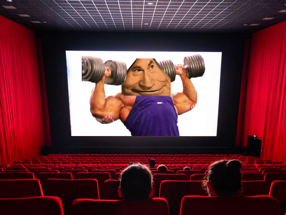 Sticker muscu risitas cinema ahuri par Arnold