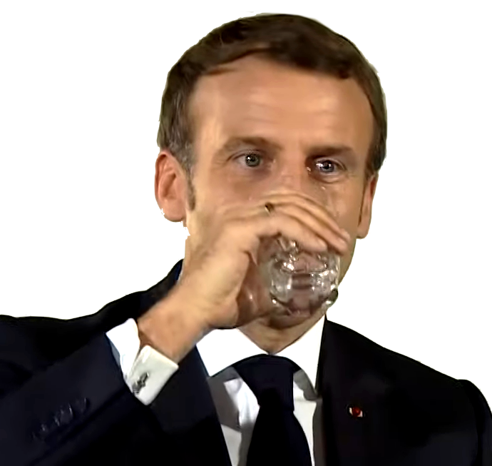 drink macron politic boit