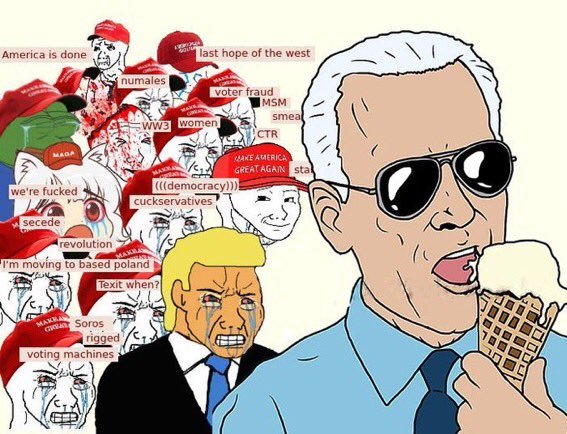 biden trump lunettes cool politic joe alpha rage soleil glace