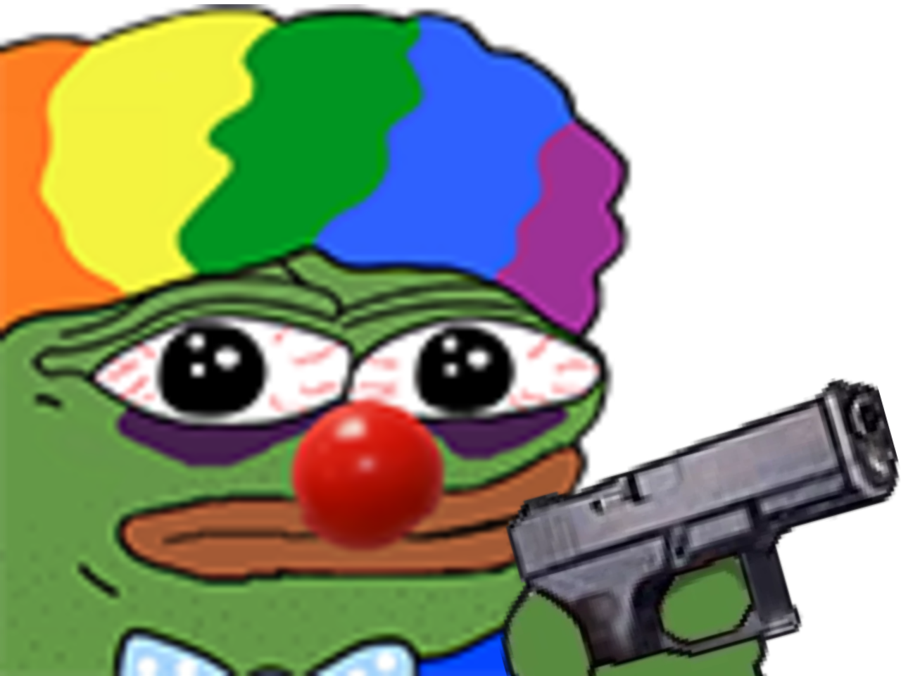 honk suicide honkler clown memes pepe meme cerne triste pistolet depressif sad tir other gun the nez depression frog perruque rouge