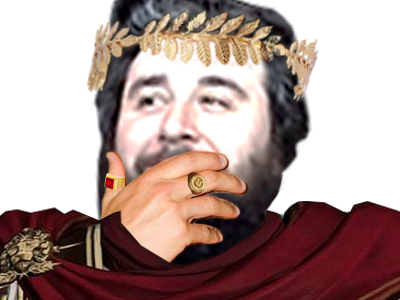 rigole cesar roi couronne neron youtube empereur romain moque troll hooper jules