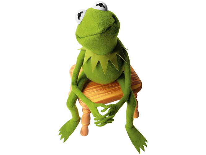 DISNEY - Kermit the frog - Kermit la grenouille assise