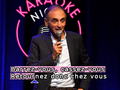 Sticker de ReneVietto sur claude chante racaille cassez chanson france  karaoke rentrez aux francais barzotti other vous qlf zemmour
