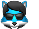 lounard-noires-sunglasses-emoticone-emoji-tinnova-furry-emote-lunettes