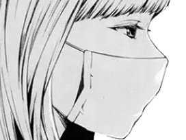 monochrome kikoojap mask tired