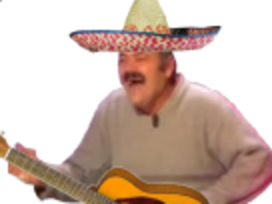 chapeau risitas guitare