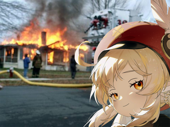 klee disaster jvc impact girl genshin