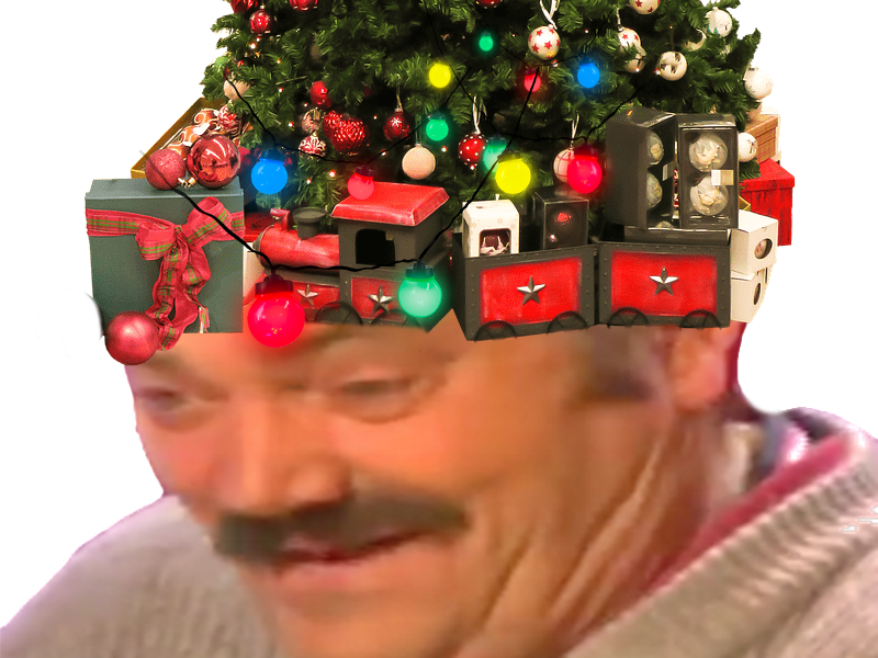 noel ahi ahfiruit guirland fruit risitas sapin