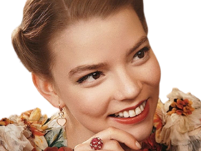 taylor anya joy regard sourire