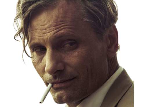 sournois ironique viggo regard deter malin cigarette alpha mortensen provocateur provoque clope smirking