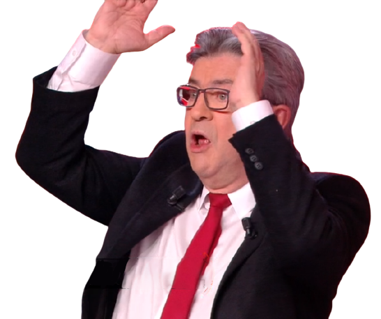Sticker jesus bras politic melenchon par Esuria