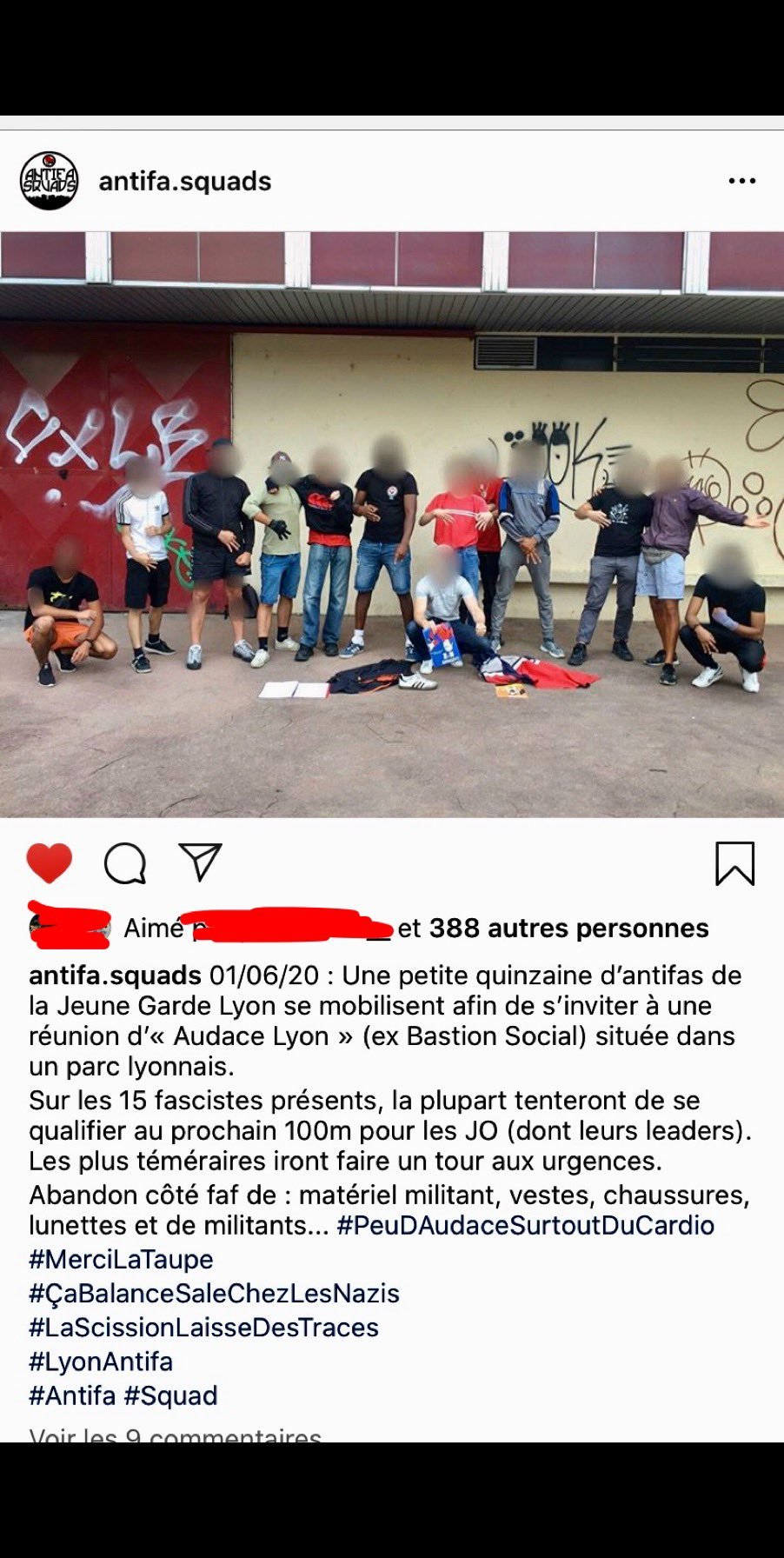 antifa blm lyon risitas antifascistes
