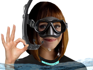 nageuse claire plonge clairedearing plongee tuba plongeuse nageur dearing eau masque