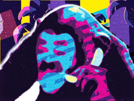 retro banane singe risitas