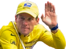 cycliste-lance-dope-postal-salut-armstrong-cyclisme-velo-americain-jaune-poste-jvc-maillot-us-tdf-epo