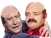 amour triste calvitie calin crane soutient risitas pleure chauve