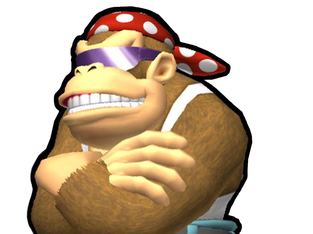croises mario fier mkwii funky kong bras kart cool tinnova pose