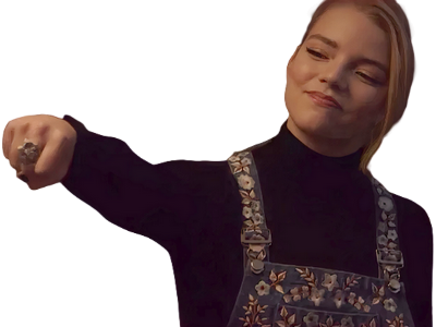 anya taylor joy brofist fistbump grumeaux grumeau jumeaux khey poing check blonde